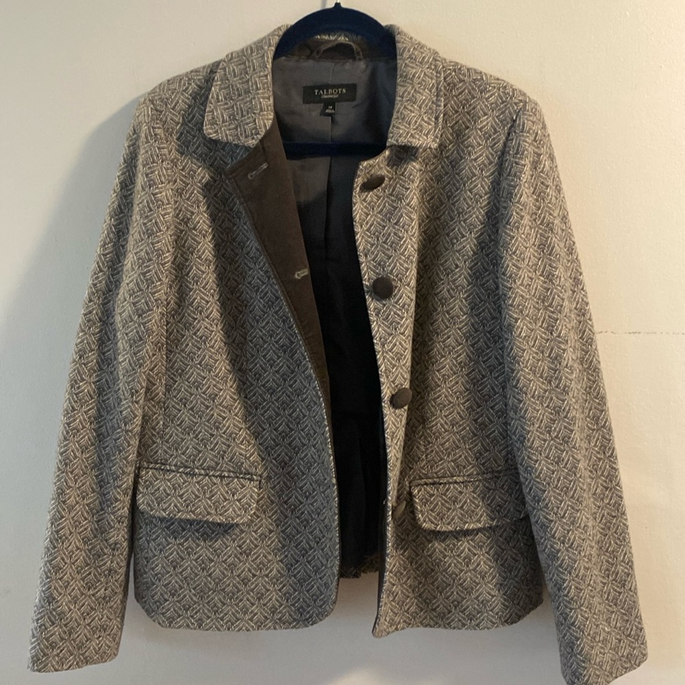 Talbots two Tone Wool Blazer